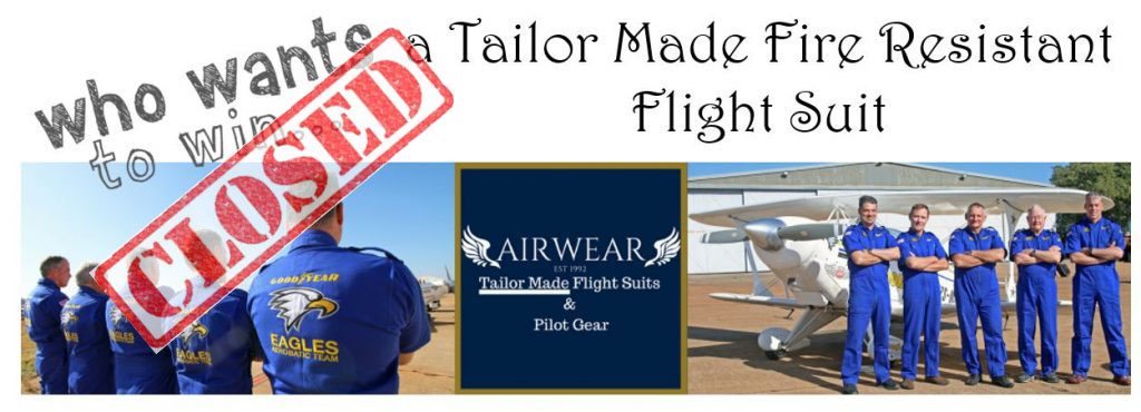 Win a Tailor Made Fire Resistant Flight Suit